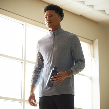 *NEW* Men's Active Performance Quarter Zip with 4-Way Stretch, Moisture-Wicking Comfort for Workouts, Travel and Everyday Wear