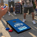 Cornhole "Tailgate" Set: Compact 24" x 36" Board with Full-Color Printing, 8 Bags, & a Printed Carry Case