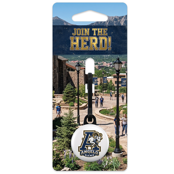*NEW* Made in the USA 1" Diameter Circular Zipper Pull on a Customized Packaging Card is a Great Education or University Gift