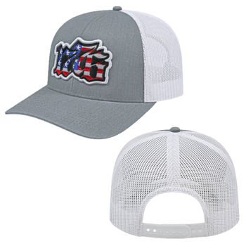 Trucker Hat: Medium Profile, Poly/Cotton Blend, Mesh Back, Plastic Snap Tab - GOOD