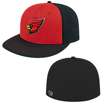 The Aerated Performance Cap: FITTED, Mid-Profile, Shapeable Flat Round Visor, 100% Polyester Fabric with Nylon Interface and Moisture Wicking
