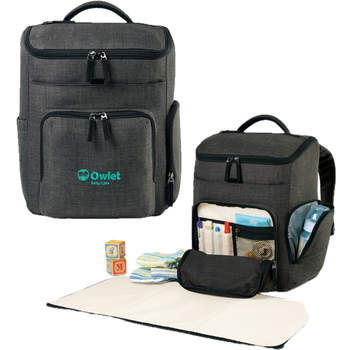 Parent Diaper Backpack with Stowaway Removable Changing Pad and Too Many Bells & Whistles to Mention