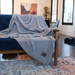 *NEW* 50" x 60" Buttery Soft Microweave Texture Throw Blanket in a Vinyl Zipper Bag is a Luxury Gift for Executive Recipients