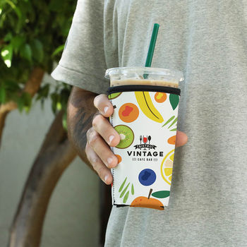 *NEW* LARGE: Sturdy Iced Coffee Sleeve for 3032 oz Cold Drinks - Made in the USA&nbsp;