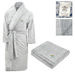 *NEW* BUNDLE 2-Piece Recycled Polyester Shawl Collar Robe and Waffle Weave Blanket Set for Cozy Comfort and Relaxation