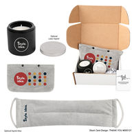 *NEW* BUNDLE Ready-To-Ship Pamper Me Self-Care Gift Set with Cement Candle & Neck and Shoulder Wrap with Mailer Box, Crinkle Stuffing and Insert Card