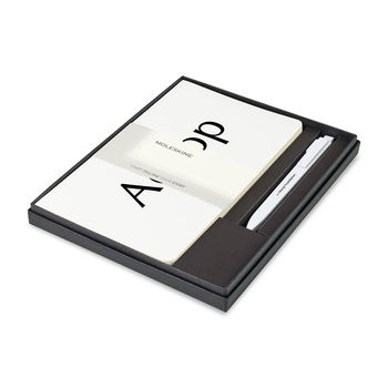 *NEW* BUNDLE: Set of 2 Moleskine&reg; 5" x 8.25" Volant Flexible Soft Cover Ruled Journals and GO Pen in a Two-Piece Gift Box
