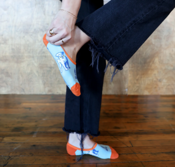 Dress Socks - No Show - with Woven-In Custom Design