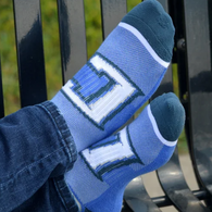 Athletic Socks - Ankle Length - with Woven-In Custom Design