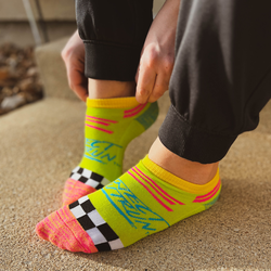 Kids (8-12 Years) Athletic Socks - Ankle Length - with Woven-In Custom Design