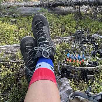 (Specialty) Wool Socks - Crew Length - with Woven-In Custom Design