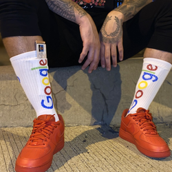 (Specialty) Stash Socks - Crew Length - with Woven-In Custom Design