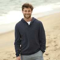 *NEW* Men's Jersey-Lined Jacquard Stripe Hoodie with a Surf-Inspired Style�