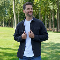 *NEW* Men's Buttery-Soft Stretch Casual Fleece Shacket Overshirt for Easy Layering
