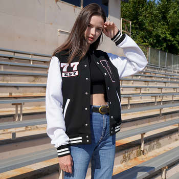 *NEW* ADULT Old-School&nbsp;Retro-Inspired Varsity Fleece Comfort Jacket with Snap-Front Styling&nbsp;