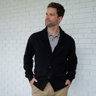 *NEW* Men's Made-in-Canada, Garment-Washed French Terry Lightweight Cardigan will Even Make Mr. Rogers Jealous�