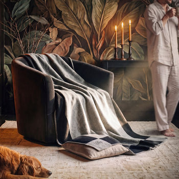 *NEW* 55" x 70" Poly/Wool Blend Throw Blanket