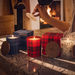 *NEW* Patterned Glass Candle with Wood Lid