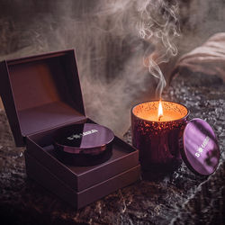 *NEW* Metallic Glass Candle with Tin Lid