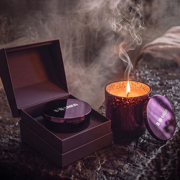*NEW* Metallic Glass Candle with Tin Lid