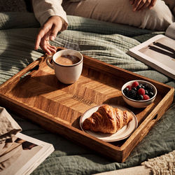 *NEW* Herringbone Wood Serving Tray