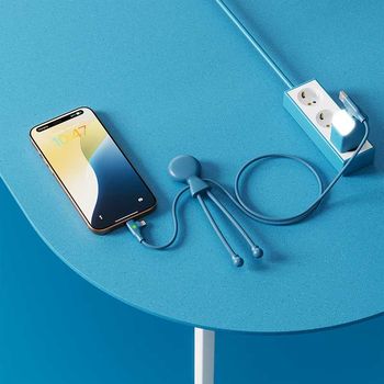 *NEW* Long John 4&nbsp;Long Fast-Charging, Dual-Input/Output Charging Cable with Glowing Heart,&nbsp;Includes a Custom Brand Story Card for QR, URL etc.