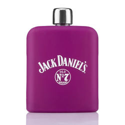 *NEW* 6 oz Colorful Break-Resistant Glass Flask Bottle with a Soft-Touch Silicone Sleeve in a Gift Box