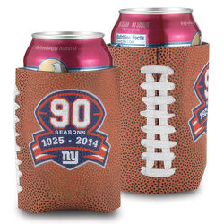 *NEW* Vegan Leather, Neoprene-Lined Football Skin Can Cooler with Real Laced Up Back&nbsp;