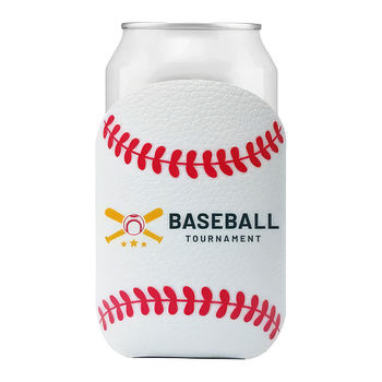 *NEW* Vegan Leather, Neoprene-Lined Baseball Skin Can Cooler&nbsp;