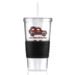 *NEW* 24 oz Single-Wall Tumber with Straw and Tire Pattern Grip&nbsp;