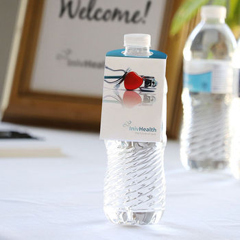 *NEW* Brochure-Style Bottle Neck Hanger with Extra-Large Messaging Space is Great for Anywhere There's a Beverage Bottle