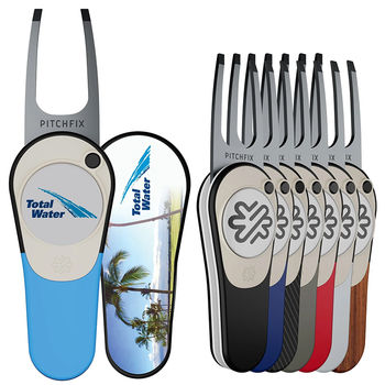 *NEW* Pitchfix&reg;  XL Switchblade Golf Divot Tool with Removable Ball Marker & Extra-Large Branding Area