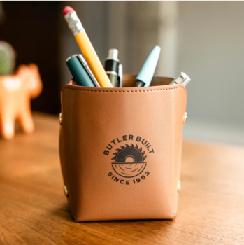 *NEW* Foldable Premium Vegan Recycled Leather Pencil Cup&nbsp;