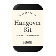 *NEW* Mini Recovery Kit with Sleep Mask, Ear Plugs, Facial Towelette, Pain Reliever, Electrolytes and Breath Freshener for Late Nights, Travel & Next-Day Rescue in a Retail Metal Case