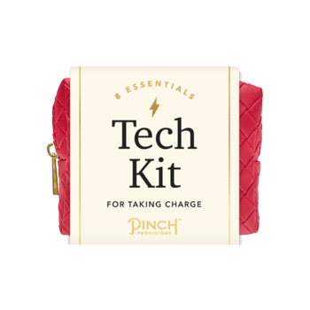 *NEW* Compact 8-Piece Tech Essentials Kit for Charging, Cleaning & Staying Connected in Faux Leather Retail Packaging