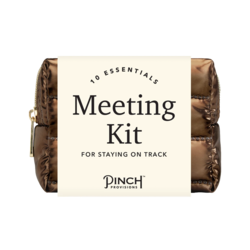 *NEW* Off-Site Meeting and Conference-Ready Kit with 10 Tech, Personal Care & Workday Essentials in Faux Leather Retail Packaging