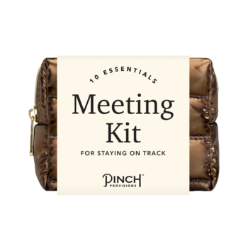 *NEW* Off-Site Meeting and Conference-Ready Kit with 10 Tech, Personal Care & Workday Essentials in Faux Leather Retail Packaging