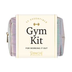 *NEW* Gym Essentials Kit with 17-Pieces for Workouts, Freshening Up & On-the-Go Fixes in Faux Leather Retail Packaging
