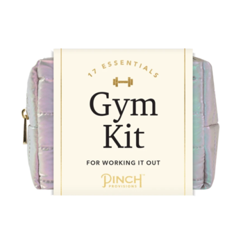 *NEW* Gym Essentials Kit with 17-Pieces for Workouts, Freshening Up & On-the-Go Fixes in Faux Leather Retail Packaging