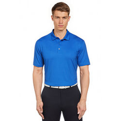 *NEW* Callaway&reg; Higher-End Men's Subtle Chevron Pattern Performance Polo with Stretch, Opti-Dri Comfort & UPF 40 Sun Protection