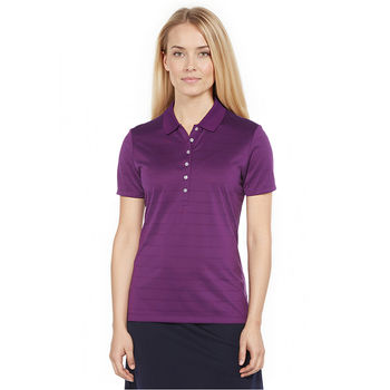 *NEW* Callaway&reg; Women's Subtly Striped Vent Performance Polo with Breathable Pique Mesh & Opti-Dri Moisture-Wicking Comfort