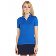 *NEW* Callaway&reg; Higher-End Women's Subtle Chevron Pattern 1/4-Zip Performance Polo, Opti-Dri Comfort & UPF 40 Sun Protection