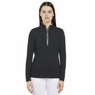 *NEW* Original Penguin&reg; Women's Lightweight 1/4-Zip Pullover with Two-Tone Zipper, Enhanced Stretch & Moisture-Wicking Comfort