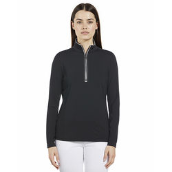 *NEW* Original Penguin&reg; Women's Lightweight 1/4-Zip Pullover with Two-Tone Zipper, Enhanced Stretch & Moisture-Wicking Comfort
