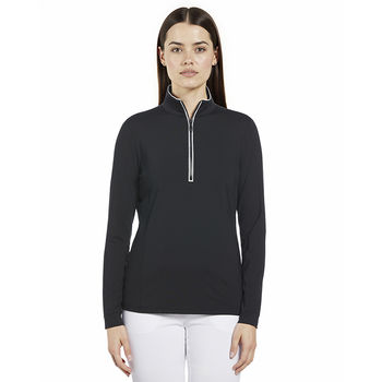 *NEW* Original Penguin&reg; Women's Lightweight 1/4-Zip Pullover with Two-Tone Zipper, Enhanced Stretch & Moisture-Wicking Comfort