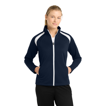*NEW* Women's Retro Performance Tricot Track Jacket with Soft-Brushed Comfort & Athletic Styling