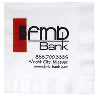 White Luncheon Napkin (1-Color Imprint)