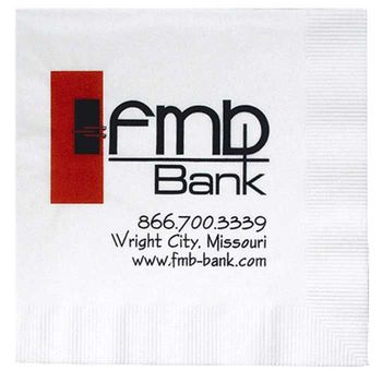 White Luncheon Napkin (1-Color Imprint)