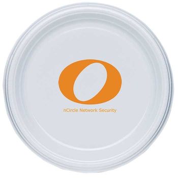 White Plastic Plate, 10" Round