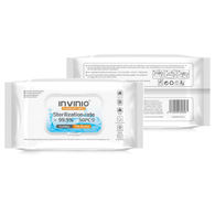 Alcohol Wipes for Hands or Hard Surfaces - 50-Pack Pouch - 75% Alcohol, Unimprinted